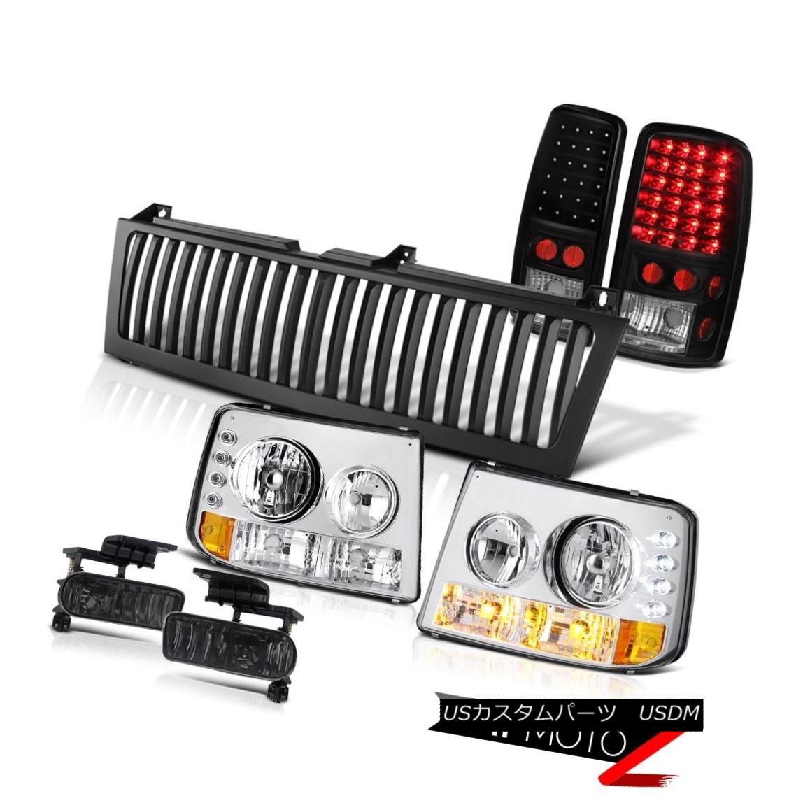 ヘッドライト 00 06 Tahoe Ls Euro Chrome Headlights Black Led Tail Lamps Tinted Fog Grille 00年から06年までのtahoe Lsユーロクロームヘッドライトブラックledテールランプ彩色グリル Arglltd Com