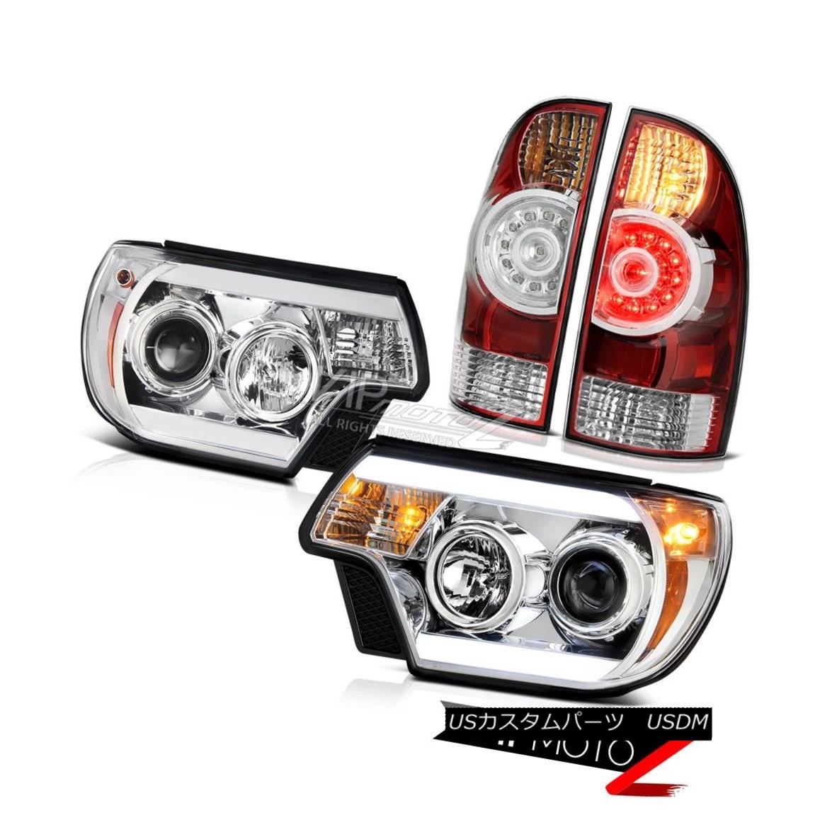 ヘッドライト 12 15 Toyota Tacoma 4wd Euro Clear Projector Headlights Rosso Red Tail Lamps 12 15トヨタタコマ4wdユーロクリアプロジェクターヘッドライトロッソレッドテールランプ Voli Me