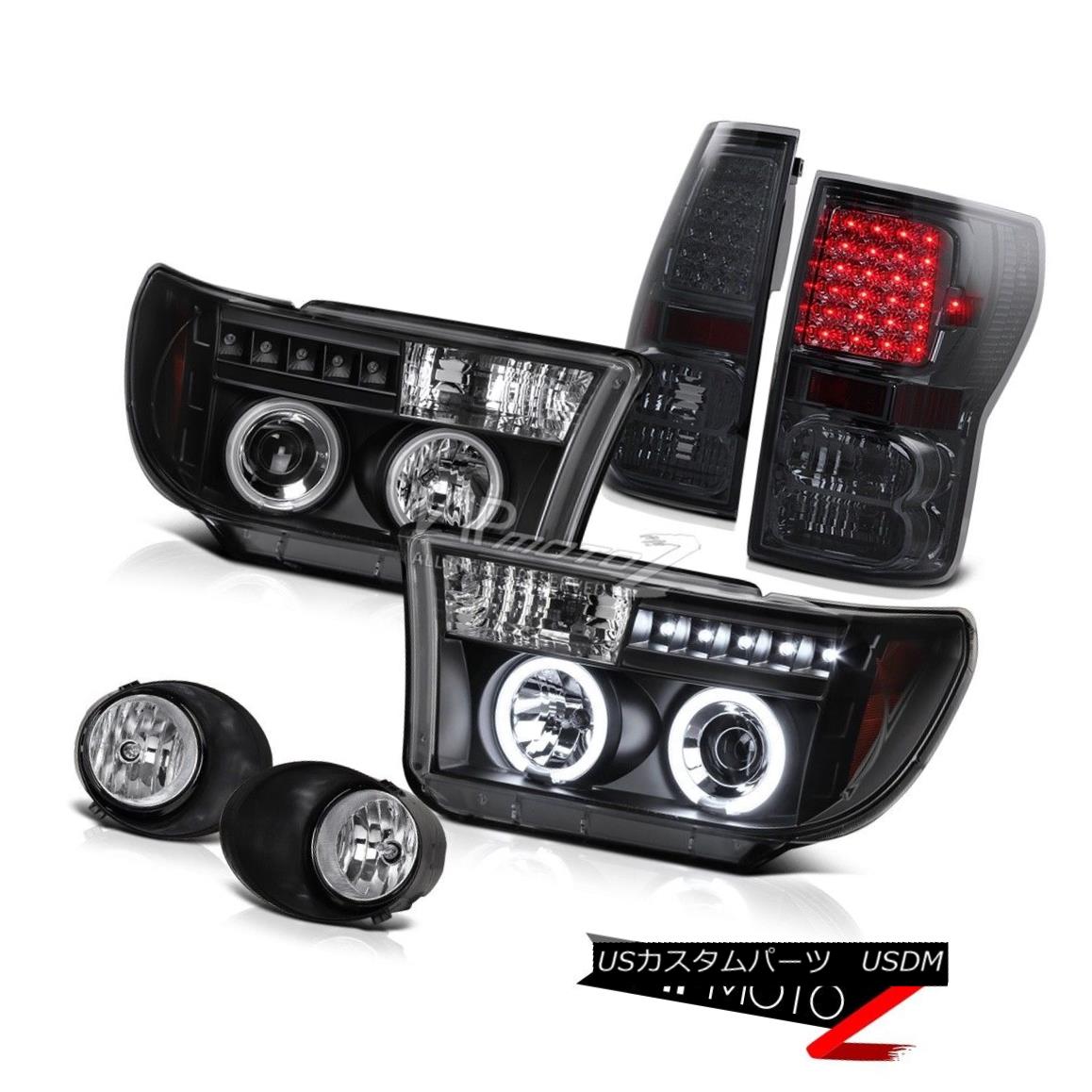 ヘッドライト 07-2013 Tundra CCFL Angel Eye Halo Projector Headlight+Led Tail Light+Fog Lamp 07-2013 Tundra CCFLエンジェルアイハロープロジェクターヘッドライト+ Ledテールライト+フォグランプ 【並行輸入品】