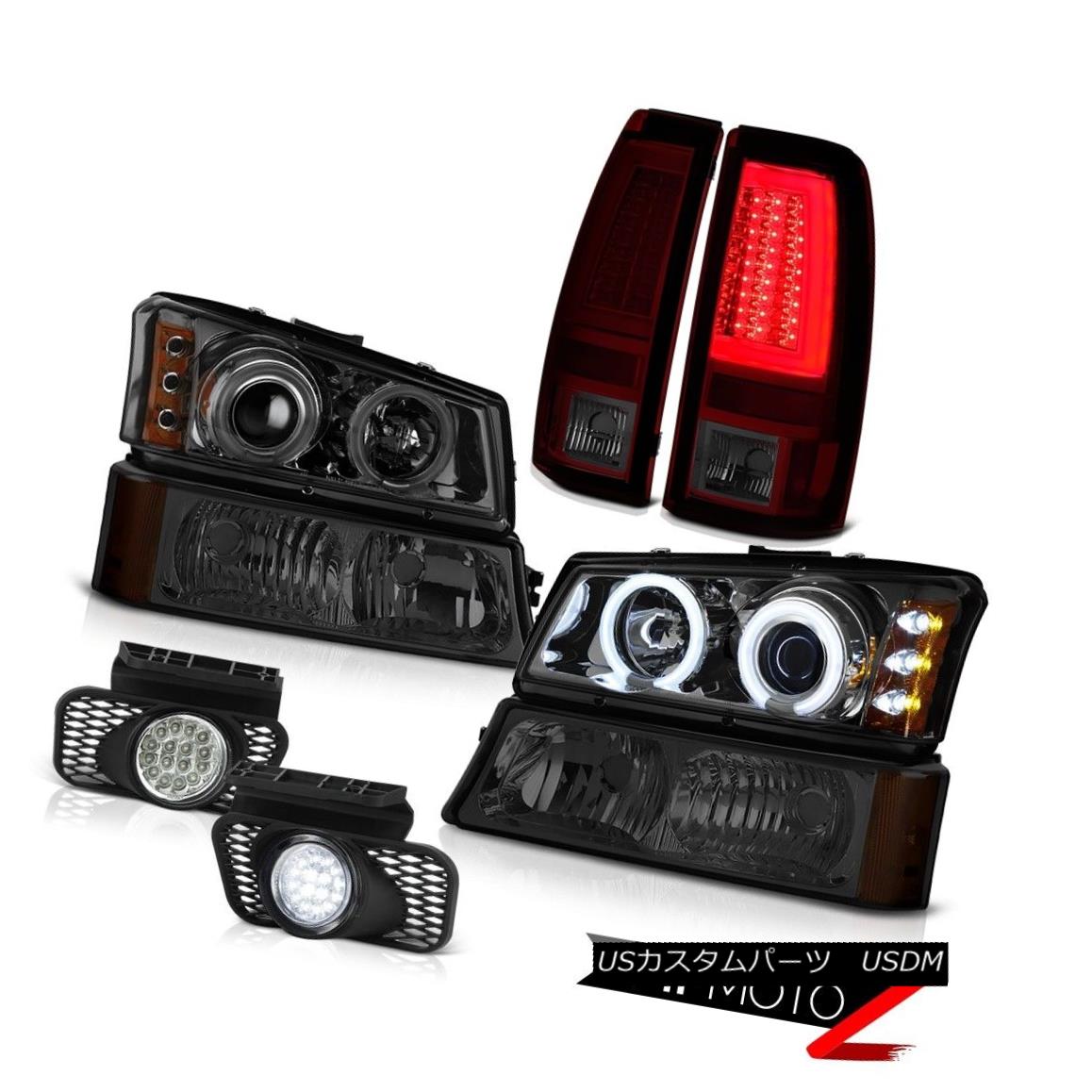 ヘッドライト 2003-2006 Silverado 2500Hd Tail Lamps Signal Light Fog Lights Headlamps CCFL Rim 2003-2006 Silverado 2500Hdテールランプ信号光フォグライトヘッドランプCCFLリム 【並行輸入品】