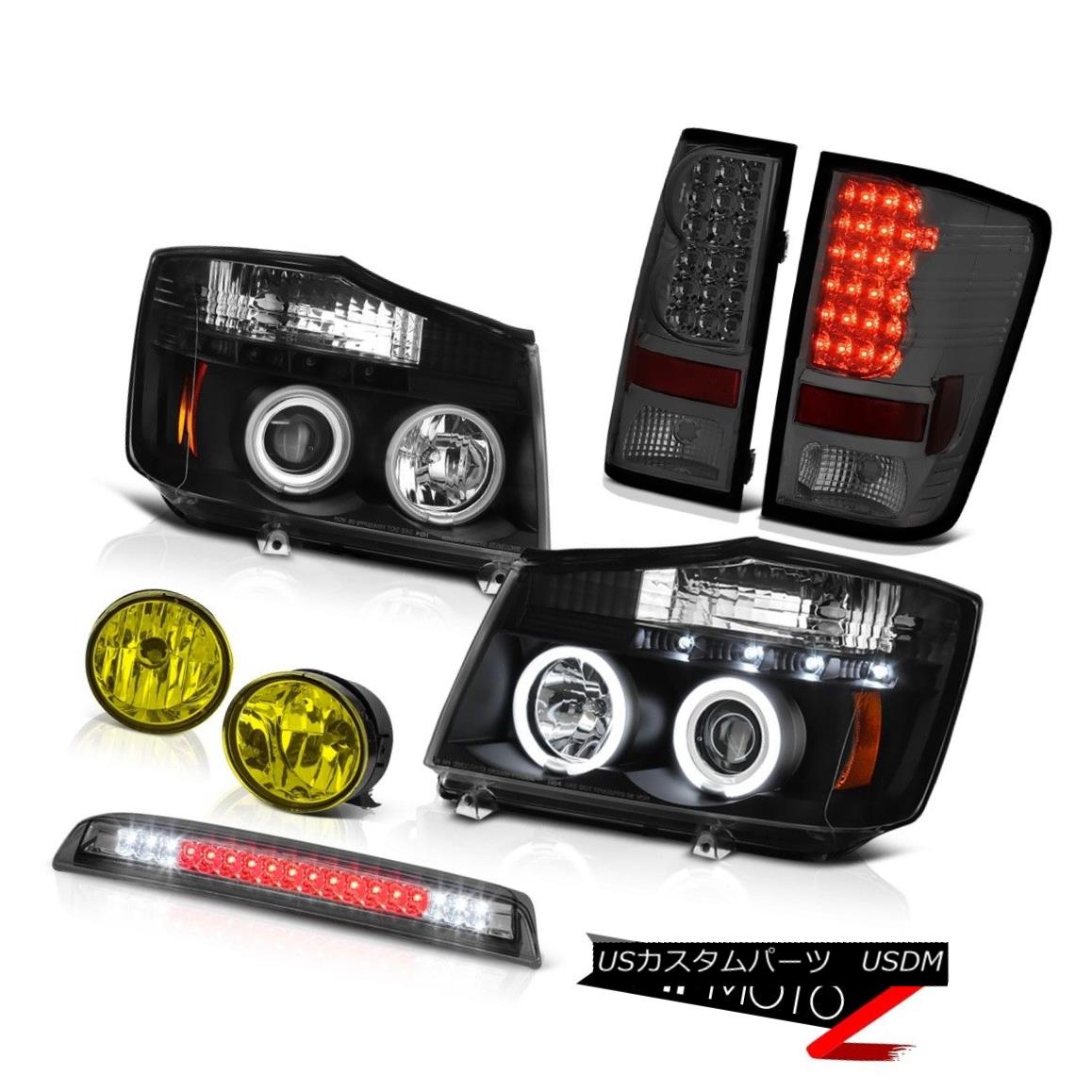 ヘッドライト For 2004-2015 Titan LE Fluorescence Halo Headlight Taillight Foglamps 3rd Brake 2004年から2015年の間タイタンLE蛍光灯ヘッドライトテールライトフォグランプ第3ブレーキ 【並行輸入品】