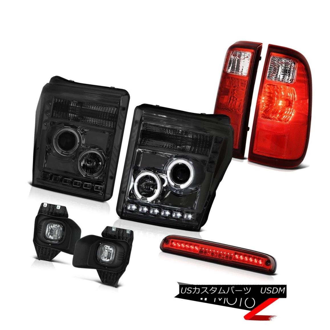 ヘッドライト 11-16 F350 Xlt Third Brake Light Crystal Clear Foglights Tail Lamps Headlamps 11-16 F350 Xlt第3ブレーキライトクリスタルクリアフォグライトテールランプヘッドランプ 【並行輸入品】