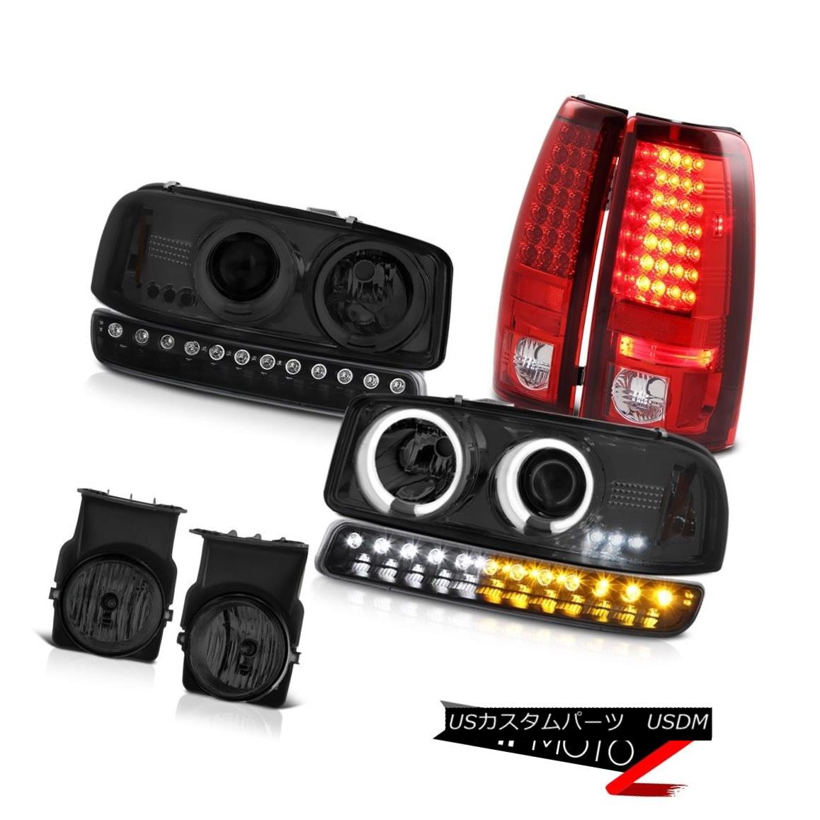 ヘッドライト 03-06 Sierra C3 Foglights red taillights parking lamp ccfl projector headlamps 03-06 Sierra C3 Foglights赤いテールライトパーキングランプccflプロジェクターヘッドランプ 【並行輸入品】