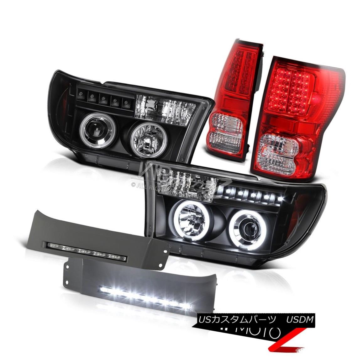 ヘッドライト Toyota Tundra 2007-2013 2WD 4WD Black C.C.F.L Halo Headlight+LEED Tail Lamp +Fog トヨタツンドラ2007-2013 2WD 4WDブラックC.C.F.Lハローヘッドライト+ LEEDテールランプ+フォグ 【並行輸入品】