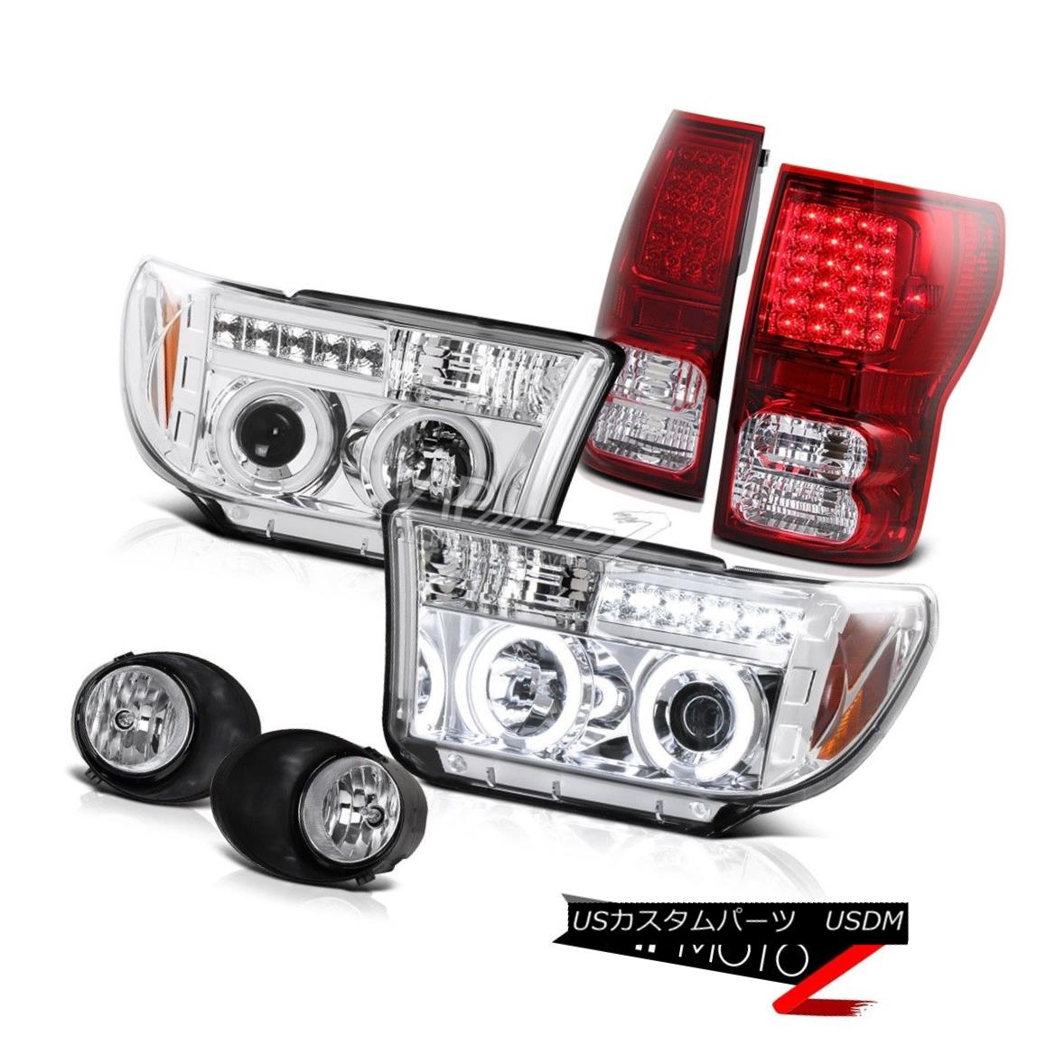 ヘッドライト 07-2013 Toyota Tundra CCFL Halo Projector Headlight+Led Tail Light+Fog Lamp 07-2013 Toyota Tundra CCFL Haloプロジェクターヘッドライト+ Ledテールライト+ Fogランプ 【並行輸入品】