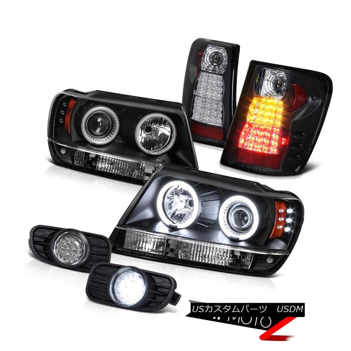 ヘッドライト {CCFL} Projector Headlight+SMD Tail Light+LED Fog Lamp 99-03 Grand Cherokee V8 {CCFL}プロジェクターヘッドライト+ SMDテールライト+ LEDフォグランプ99-03 Grand Cherokee V8 【並行輸入品】|カスタムパーツ WORLD倉庫
