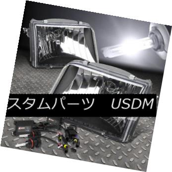 ヘッドライト FOR 93-97 FORD RANGER BLACK HOUSING HEADLIGHTS+9007 6000K HID KIT+SLIM BALLAST FOR 93-97 FORD RANGER BLACK HOUSINGヘッドライト+ 900 7 6000K HID KIT +スリムバラスト 【並行輸入品】