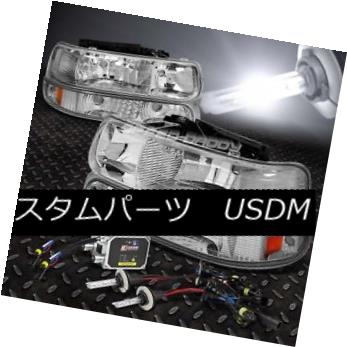 ヘッドライト FITS 99-02 SILVERADO/TAHOE/SUBURBAN CHROME 4-PCS HEADLIGHT+9006 BULBS 6000K HID FITS 99-02 SILVERADO / TAHO E / SUBURBAN CHROME 4-PCSヘッドライト+ 9006 BULBS 6000K HID 【並行輸入品】