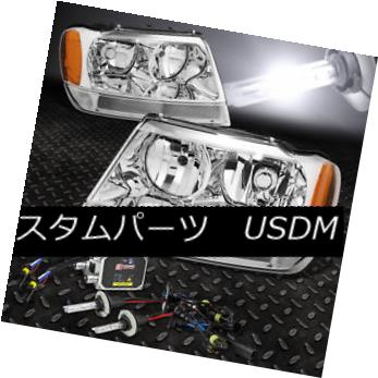 ヘッドライト FITS 99-04 GRAND CHEROKEE SUV CHROME HEADLIGHT+9006 BULBS 6000K HID KIT+BALLAST FITS 99-04グランチェロキーSUVクロムヘッドライト+ 9006 BULBS 6000K HID KIT + BALLAST 【並行輸入品】