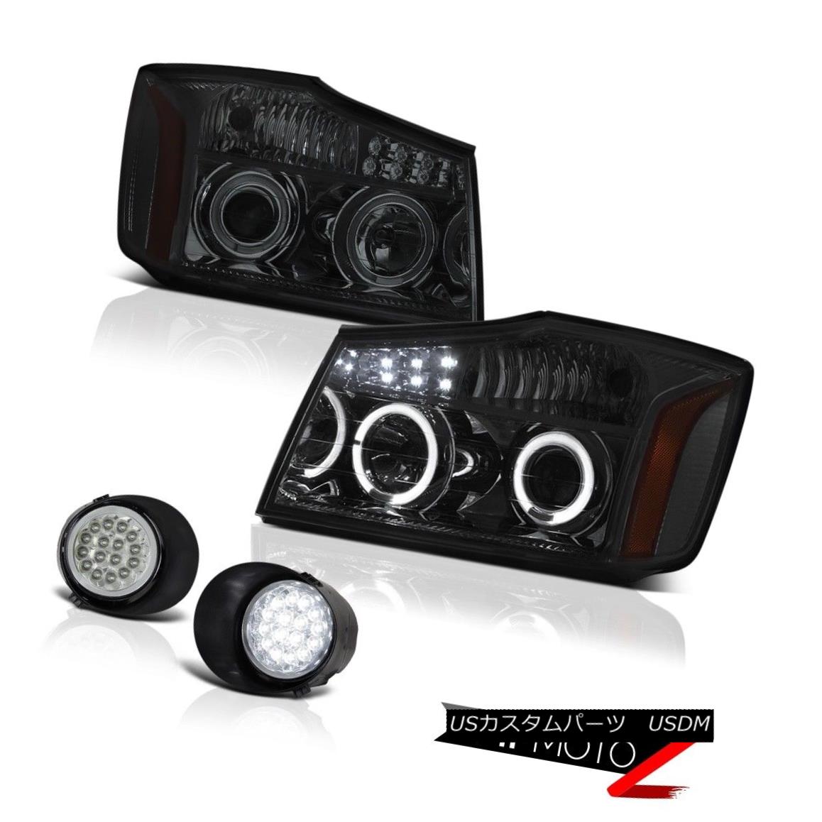 ヘッドライト For 04-15 Titan SV Headlights Tail Lights Headlamp Smoke LED Bumper Driving Fog 04-15タイタンSVヘッドライトテールライトヘッドランプスモークLEDバンパードライビングフォグ 【並行輸入品】