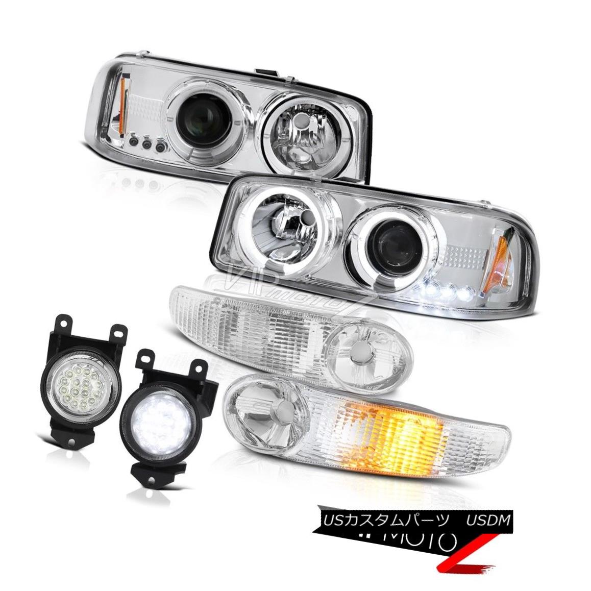 日本最大のブランド ライト ランプ Denali ヘッドライト Euro 06ユーコン 05 04 03 02 Ledヘッドライトパーキング信号バンパー01 デナリユーロhalo Yukon 06 05 04 03 02 01 Bumper Signal Parking Headlight Led Halo