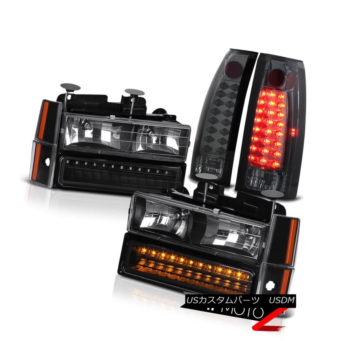ヘッドライト SMOKE LED Tail Light Brake Lamp+SMD Black DRL LEFT RIGHT Headlights Headlamps SMOKE LEDテールライトブレーキランプ+ SMDブラックDRL LEFT RIGHTヘッドライトヘッドランプ 【並行輸入品】