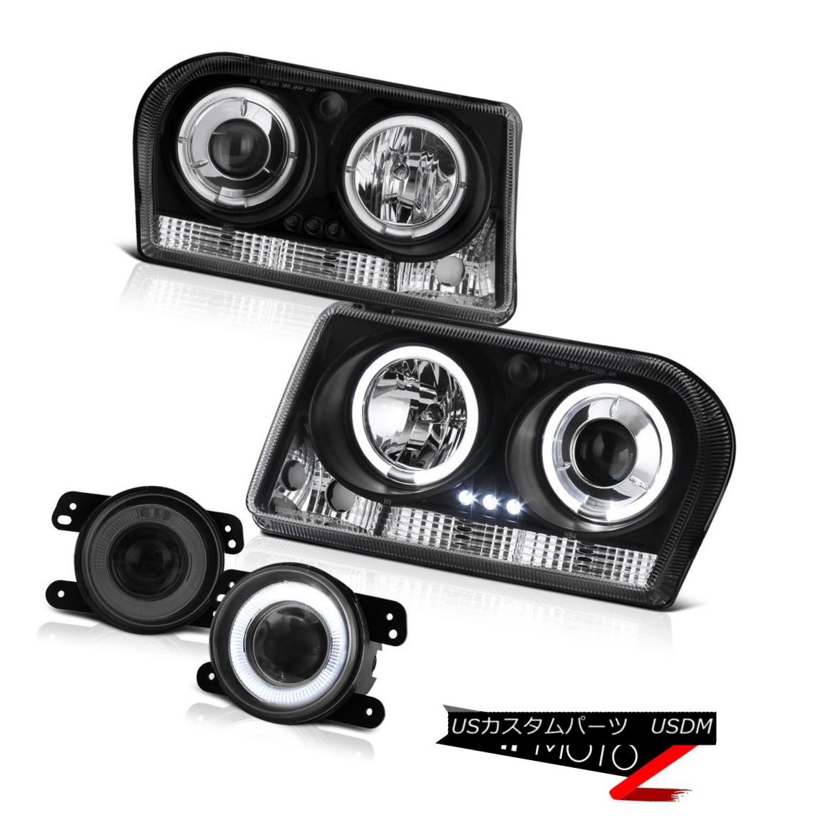 ヘッドライト 2005 2006 2007 2008 Chrysler 300 L.E.D DRL Halo Headlights Projector Bumper Fog 2005 2006 2007 2008 Chrysler 300 L.E.D DRLハローヘッドライトプロジェクターバンパーフォグ 【並行輸入品】