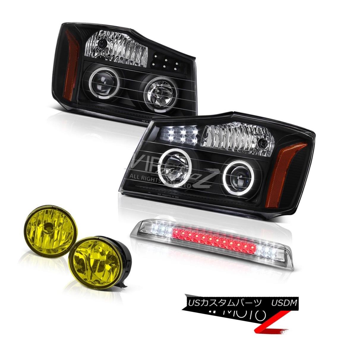 ヘッドライト Projector Black Headlights Yellow Fog High Brake Cargo LED For 04-15 Titan LE プロジェクターブラックヘッドライトイエローフォグハイブレーキ用カーゴLED 04-15 Titan LE 【並行輸入品】 55,506円