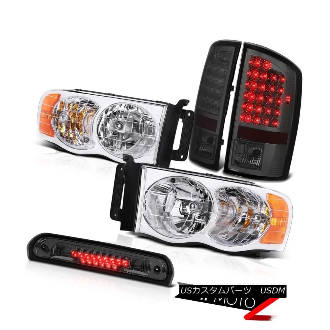 ヘッドライト Chrome Headlights Smoke LED Tail Lights Roof Stop Tinted 2002-2005 Ram PowerTech クロームヘッドライトスモークLEDテールライトルーフストップテント2002-2005 Ram PowerTech 【並行輸入品】