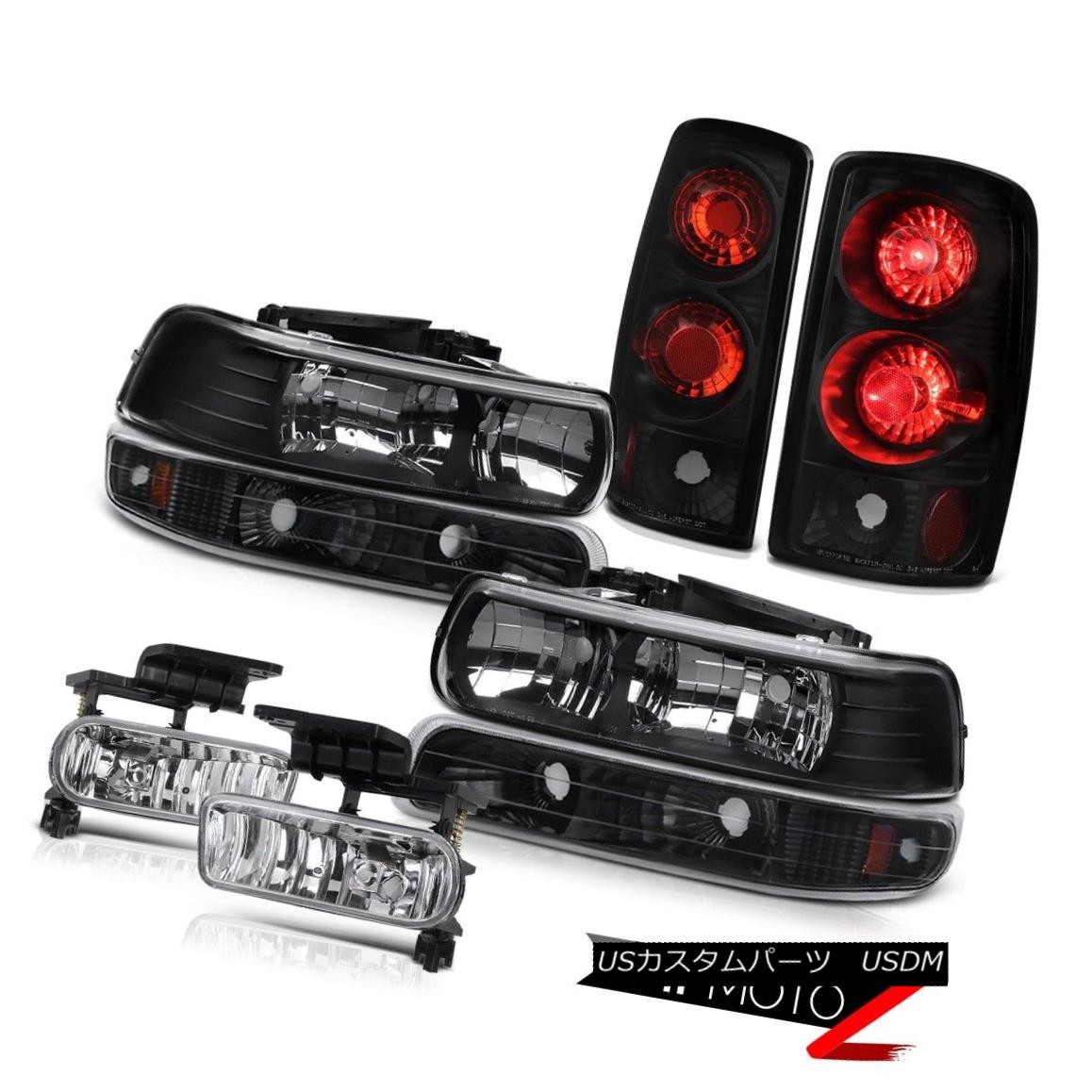ヘッドライト Left Right Headlight Tail Brake Lights Crystal Clear Fog 2000-2006 Suburban 5.7L 左右ヘッドライトテールブレーキライトクリスタルクリアフォグ2000-2006郊外5.7L 【並行輸入品】