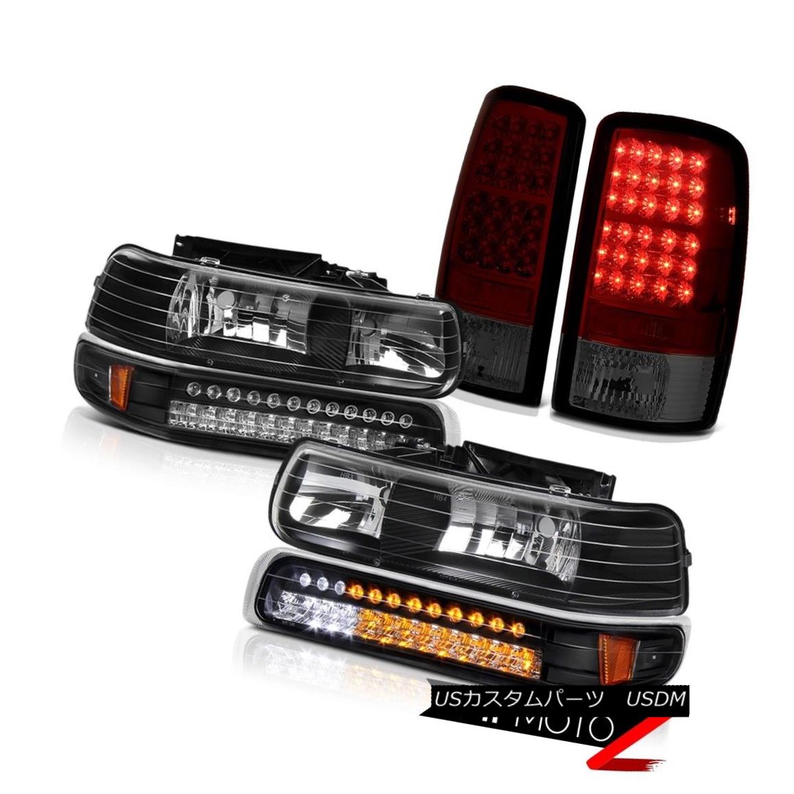 てなグッズや ヘッドライト 00 06 Tahoe Lt Black Smd Signal Bumper Headlights Smokey Red Led Tail Lights 00 06 Tahoe Lt Black Smdシグナルバンパーヘッドライト Smo キー赤色led テールライト Usdm 0029 521 Golfgruppe Com