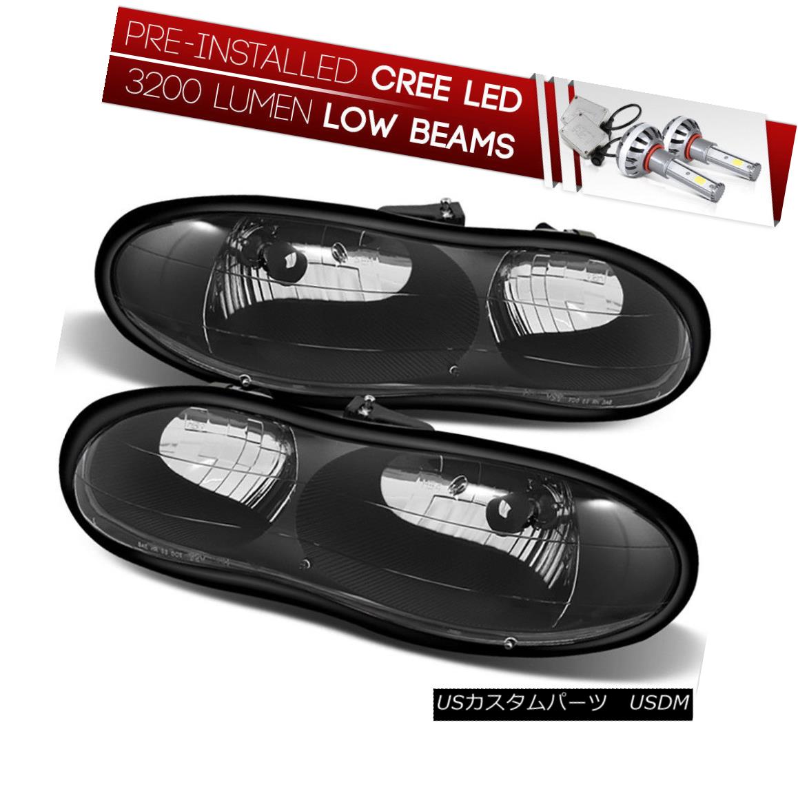 特売 ライト ランプ Black Camaro Chevy Installed 98 02 Bulb Led Cree ヘッドライト Replacement 2シボレーカマロブラック交換ヘッドライトアセンブリ 98 0 Bulbをインストール Led Cree Assembly Headlight Gs Louislegrand Com