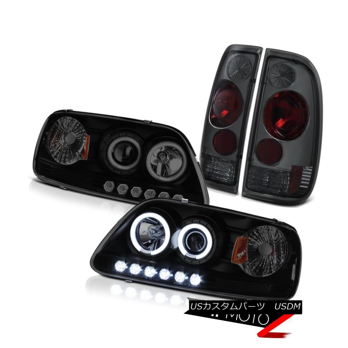 ヘッドライト F150 Harley Davidson 97-03 Angel Eye Headlights Rear Brake Signal Tail Light LED F150ハーレーダビッドソン97-03エンジェルアイヘッドライトリアブレーキ信号テールライトLED 【並行輸入品】
