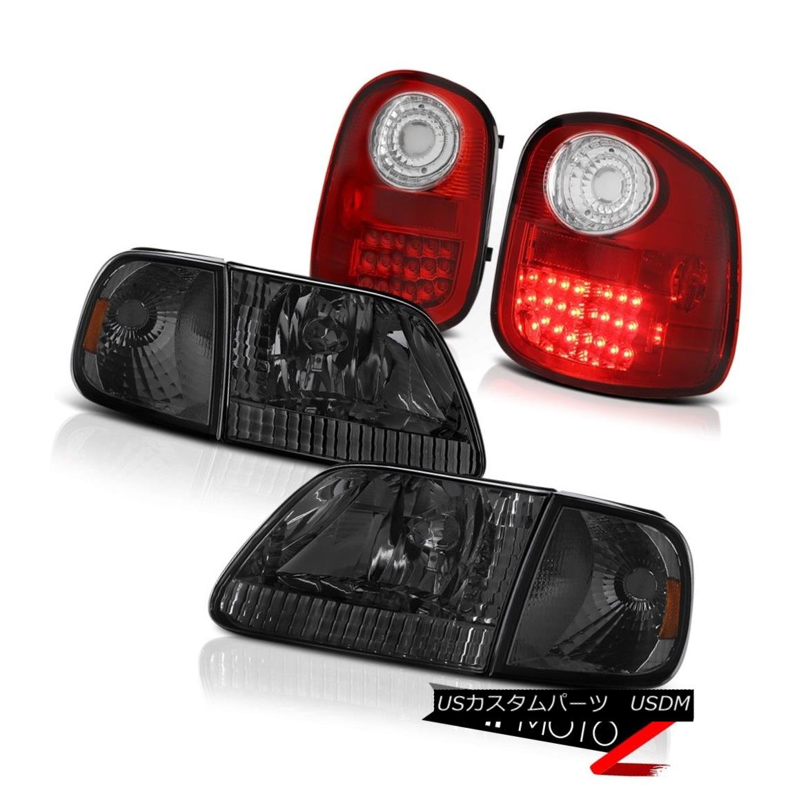 ヘッドライト Smoke Corner+Headlights LED Brake Tail Lights 1997-2003 Ford F150 Flareside 4.6L スモークコーナー+ヘッドリッグ hts LEDブレーキテールライト1997-2003 Ford F150 Flareside 4.6L 【並行輸入品】