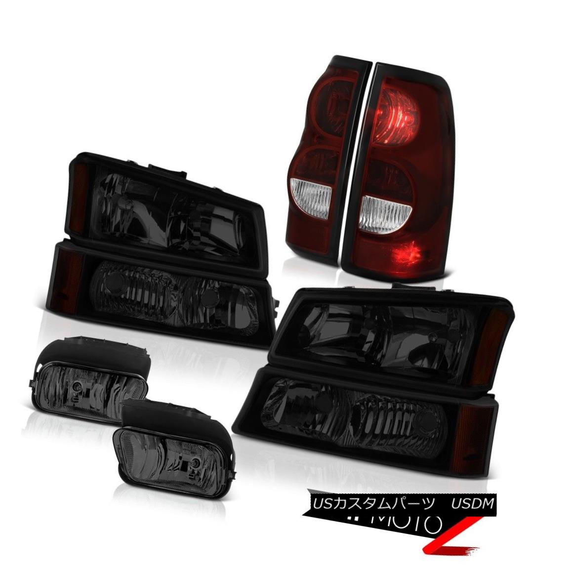 ヘッドライト 03-06 Silverado 3500Hd Foglamps Smokey Red Tail Lamps Darkest Smoke Headlights 03-06 Silverado 3500Hdフォグランプスモークテールランプ暗いスモークヘッドライト 【並行輸入品】
