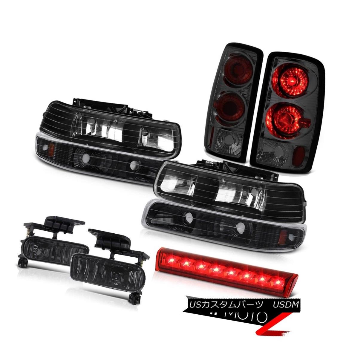 ヘッドライト 2000-2006 Suburban 1500 4X4 3rd brake lamp fog lights tail inky black Headlamps 2000-2006郊外1500 4X4第3ブレーキランプ霧ライトテールインクブラックヘッドランプ 【並行輸入品】