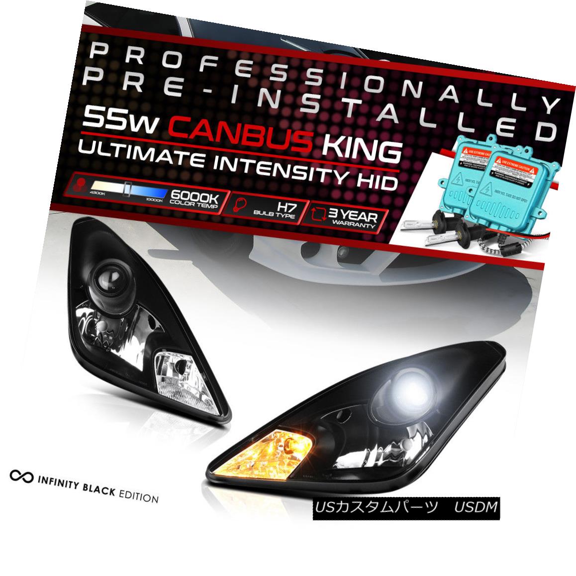 ヘッドライト {PRE-INSTALLED HID LOW BEAM} 2000-2005 Toyota Celica Black Headlights Lamps Pair {LIL BEAMをあらかじめ取り付けた} 2000-2005トヨタセリカブラックヘッドライトランプペア 【並行輸入品】