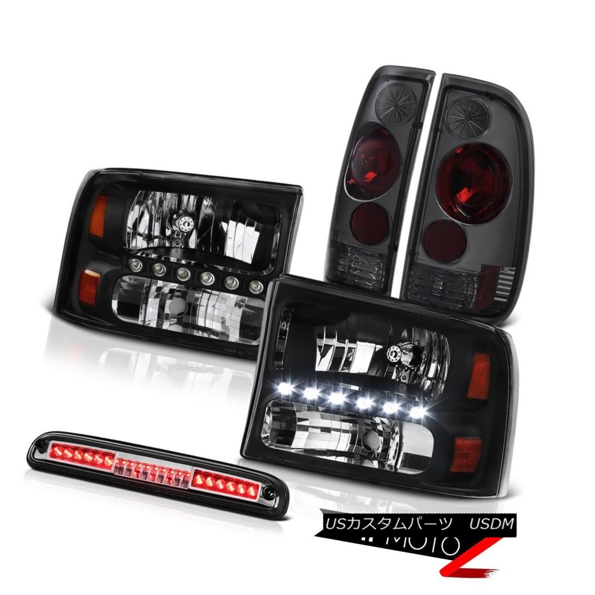 ヘッドライト Black Diamond Headlight Smoke TailLamps High Stop LED Chrome 1999-2004 F250 6.8L ブラックダイヤモンドヘッドライト煙テールランプハイストップLED Chrome 1999-2004 F250 6.8L 【並行輸入品】