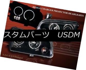 テールライト 2006-2008 DODGE CHARGER TWIN HALO CCFL LED BLACK PROJECTOR HEADLIGHTS 2006-2008 DODGE CHARGERツインハローCCFL LED BLACK PROJECTORヘッドライト 【並行輸入品】