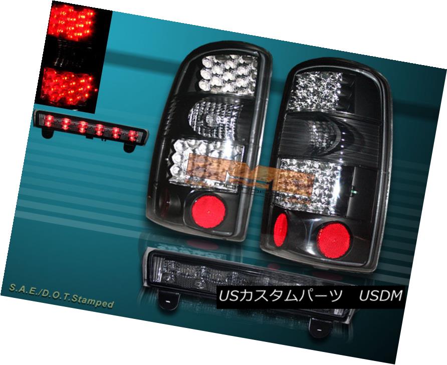 テールライト 00-06 SUBURBAN TAHOE GMC YUKON DARK SMOKE LED TAIL LIGHTS & 3rd BRAKE LIGHT 00-06 SUBURBAN TAHOE GMC YUKONダークSMOKE LEDテールライト＆amp; 第3ブレーキライト 【並行輸入品】
