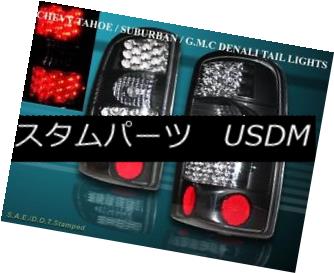 テールライト 2000-2006 YUKON SUBURBAN TAHOE JDM BLACK LED L.E.D TAIL LIGHTS PAIR 2000-2006 YUKON SUBURBAN TAHOE JDM BLACK LED L.E.Dテールライトペア 【並行輸入品】