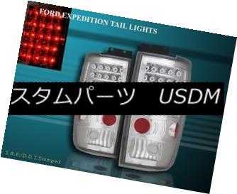 テールライト 97-02 FORD EXPEDITION LED L.E.D. TAIL LIGHTS CHROME 98 99 00 01 97-02 FORD EXPEDITION LED L.E.D. テイルライトクローム98 99 00 01 【並行輸入品】