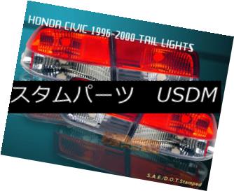 テールライト 96-00 HONDA CIVIC TAIL LIGHTS RED/CLEAR 2DR COUPE 98 99 96-00ホンダシビックテールライトレッド/クリア2DRクーペ98 99 【並行輸入品】