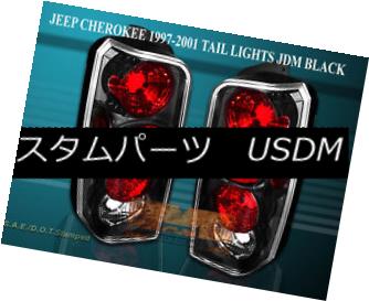 テールライト 97-01 JEEP CHEROKEE TAIL LIGHTS BLACK 98 99 00 EURO 97-01ジープチェロキーテールライトブラック98 99 00ユーロ 【並行輸入品】