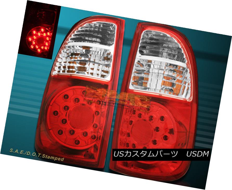 テールライト 2005 2006 Toyota Tundra Tundra ACCESS Cab SR5 Red Clear LED Tail Lights NEW 2005年2006トヨタトンドラツンドラACCESSキャブSR5レッドクリアLEDテールライトNEW 【並行輸入品】