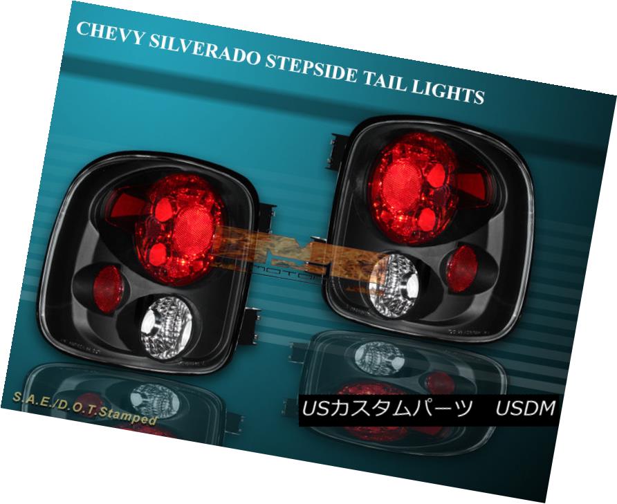 テールライト 99-04 SILVERADO STEPSIDE JDM BLACK TAIL LIGHTS 99 00 01 02 03 04 99-04シルバードスティープサイドJDMブラックテールライト99 00 01 02 03 04 【並行輸入品】
