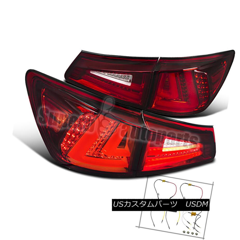 テールライト 2006-2008 Lexus IS250 IS350 Full LED Tail Lights Brake Lamps Red 2006-2008レクサスIS250 IS350フルLEDテールライトブレーキランプレッド 【並行輸入品】