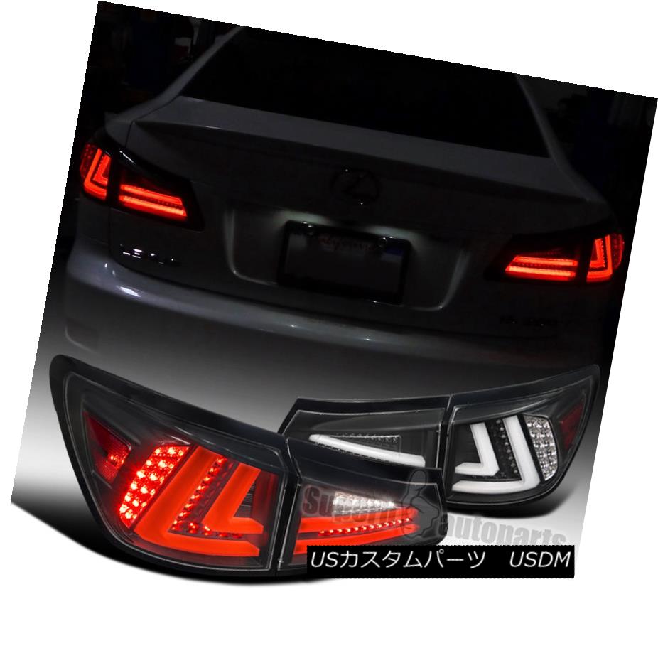 テールライト 2006-2008 Lexus IS250 IS350 LED Tail Lights Brake Lamps Black 2006 - 2008年レクサスIS250 IS350 LEDテールライトブレーキランプブラック 【並行輸入品】