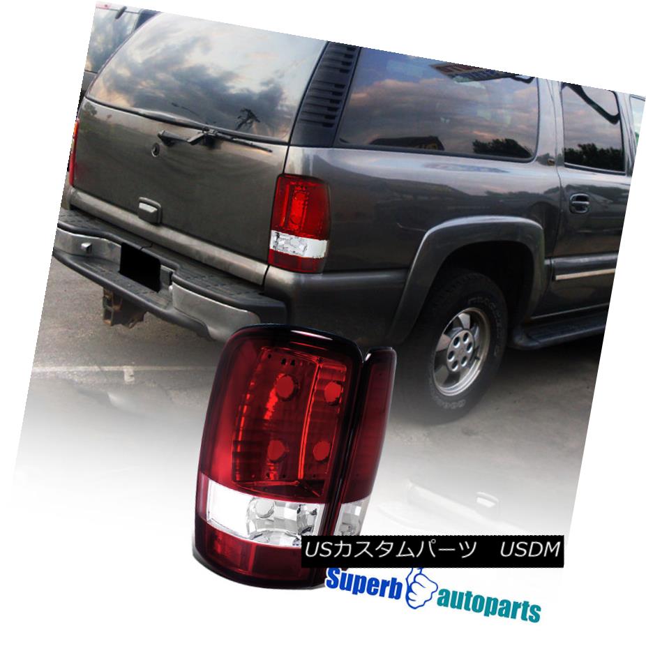 テールライト 2000-2006 Chevy Denali Yukon Tahoe Tail Lights Brake Lamp Red/ Clear 2000-2006シボレーデナリユーコンタホテールライトブレーキランプレッド/クリア 【並行輸入品】