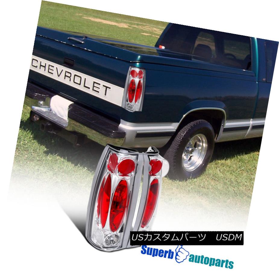 テールライト 1988-1998 Sierra Yukon C10 Blazer Suburban Tahoe Clear Tail Lights Chrome 1988-1998 Sierra Yukon C10ブレザー郊外のタホクリアテールライトクローム 【並行輸入品】