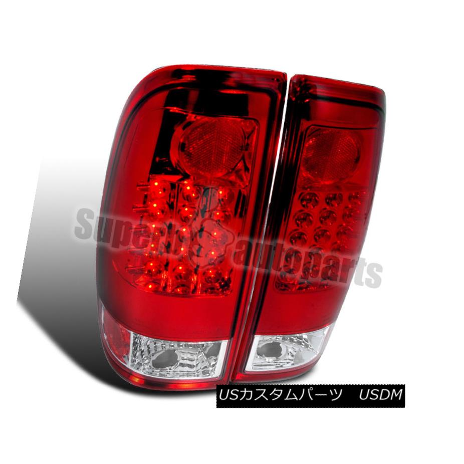 テールライト 1997-2003 Ford F150 F250 Styleside LED Tail Brake Lights Red Lens Pair 1997-2003フォードF150 F250 Styleside LEDテールブレーキライトレッドレンズペア 【並行輸入品】