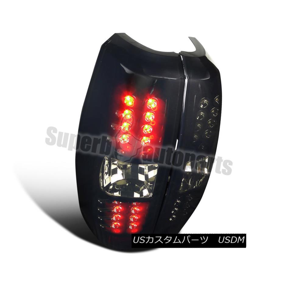 テールライト 2007-2012 Chevy Avalanche Glossy Black Dark Smoke Lens LED Lamps Tail Lights 2007年 - 2012年シボレーアバランシェ光沢ブラックダークスモークレンズLEDランプテールライト 【並行輸入品】