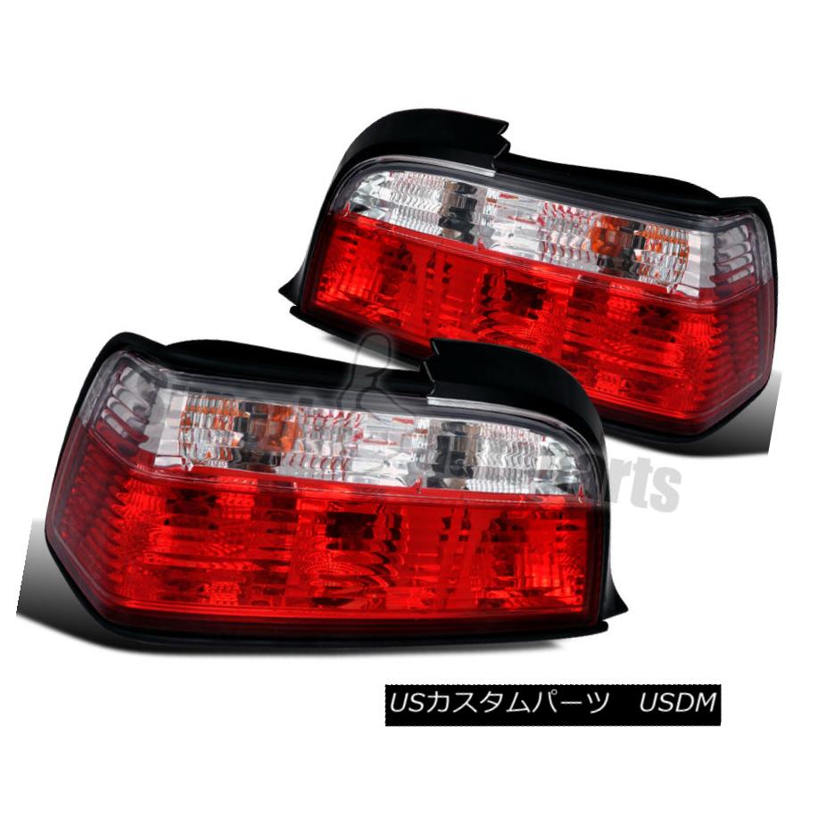 テールライト 1992-1998 BMW E36 3-Series 2dr Tail Lights Brake Lamps Red/Clear 1992-1998 BMW E36 3シリーズ2drテールライトブレーキランプレッド/クリア 【並行輸入品】
