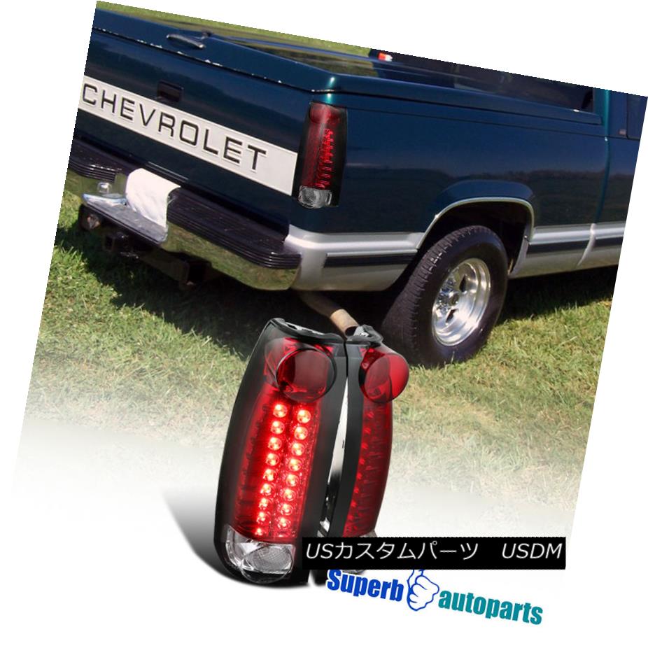 テールライト 1994-1998 Chevy Tahoe C10 Suburban LED Tail Lights Red Lens 1994-1998 Chevy Tahoe C10郊外型LEDテールライトレッドレンズ 【並行輸入品】