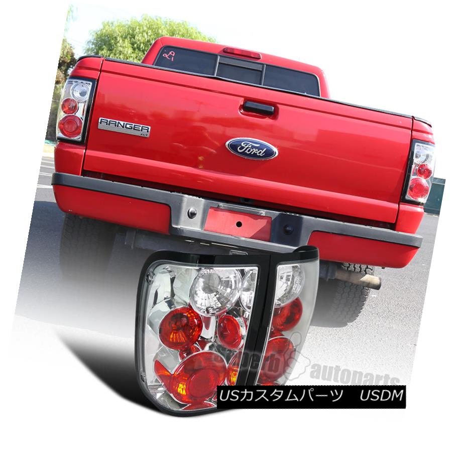 テールライト 2001-2005 Ford Ranger Replacement Tail Lights Brake Lamps Chrome 2001-2005フォードレンジャー交換テールライトブレーキランプクローム 【並行輸入品】