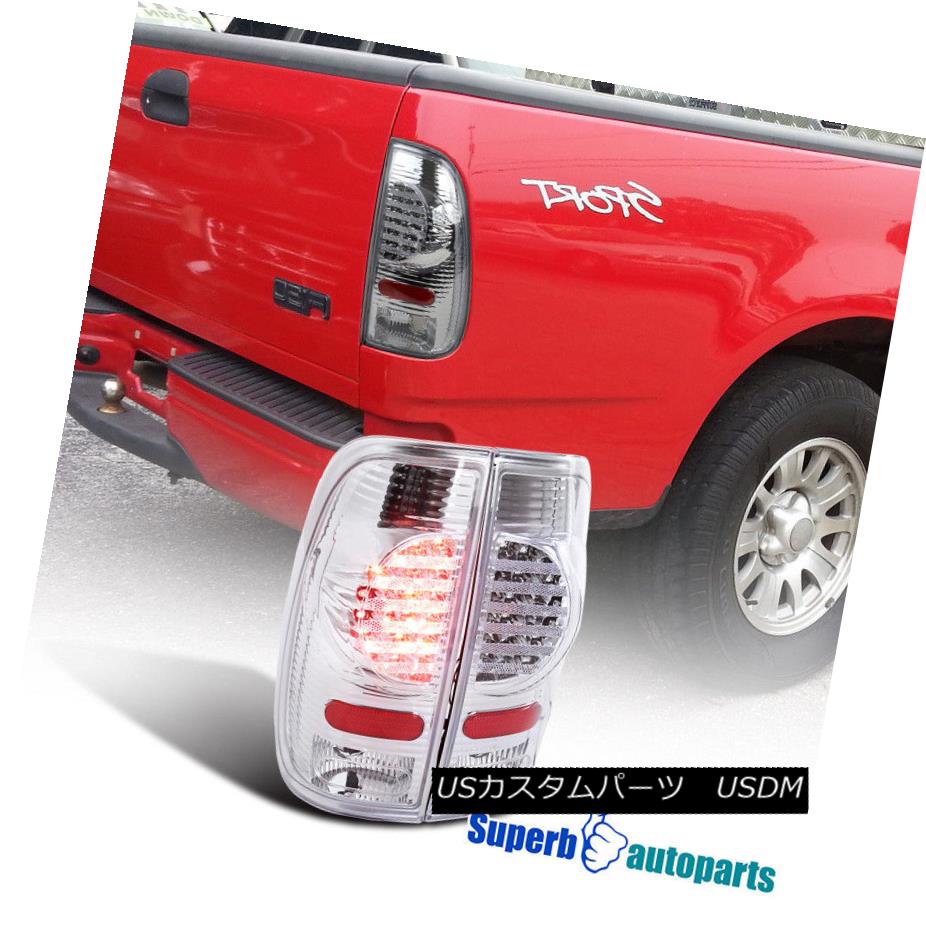 テールライト 97-03 Ford F150 F250 SuperDuty Styleside Chrome LED Rear Tail Brake Lights Clear 97-03 Ford F150 F250 SuperDuty StylesideクロームLEDリアテールブレーキライトクリア 【並行輸入品】 33,176円