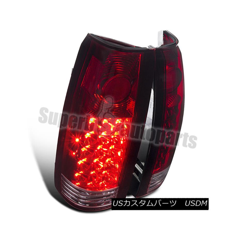 テールライト 1988-1998 Chevy C10 C/K 2500/3500 Replacement LED Tail Lights Clear/Red 1988-1998 Chevy C10 C / K 2500/3500交換用テールライトクリア/レッド 【並行輸入品】
