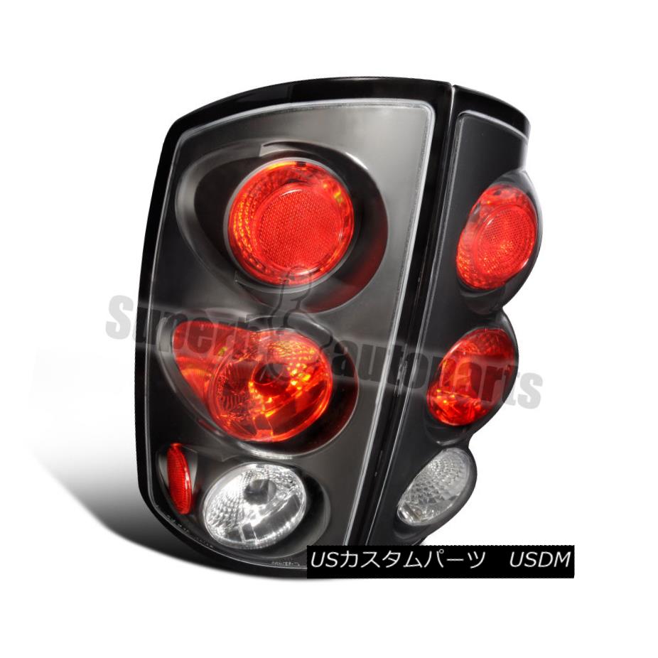 テールライト 2002-2006 Dodge Ram Pickup Replacement Tail Lights Brake Lamps Black 2002-2006ダッジラムピックアップ交換テールライトブレーキランプブラック 【並行輸入品】