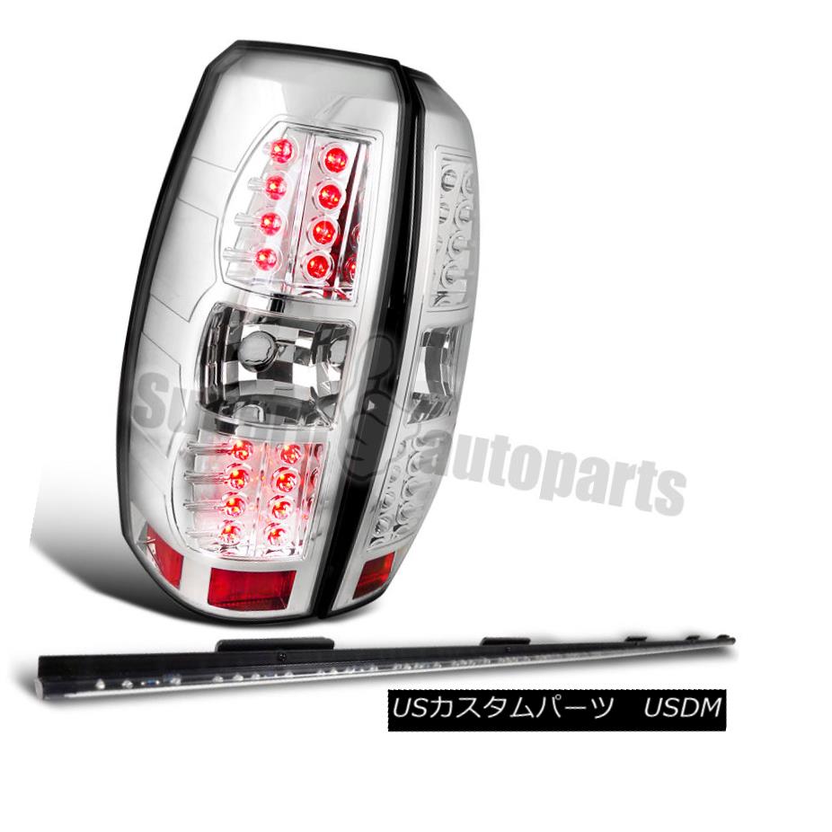 テールライト 2007-2012 Chevy Avalanche Chrome LED Tail Lights+ 5 Functional Tailgate Bar 60\