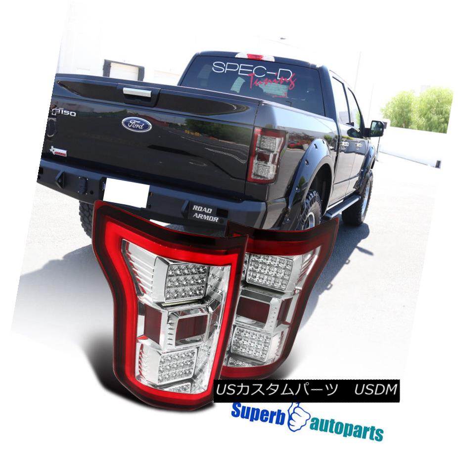 テールライト Red Full LED Daytime Lamps Bar Rear Brake Tail Lights 15-17 F150 Replacement レッドフルLED昼間ランプバーリアブレーキテールライト15-17 F150交換 【並行輸入品】